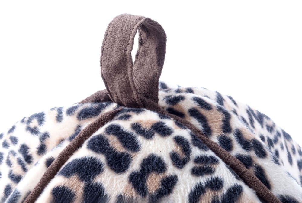 Petface - Mollies Leopard Print Luxury Igloo Cat Bed - One Size - Image 4
