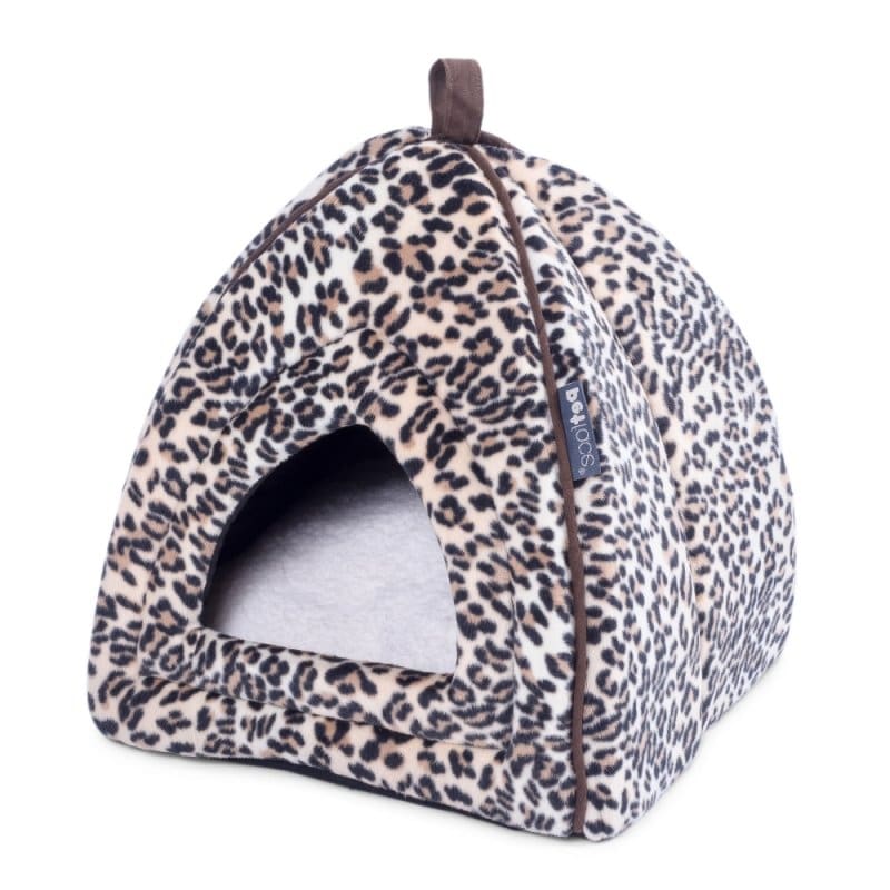 Petface - Mollies Leopard Print Luxury Igloo Cat Bed - One Size