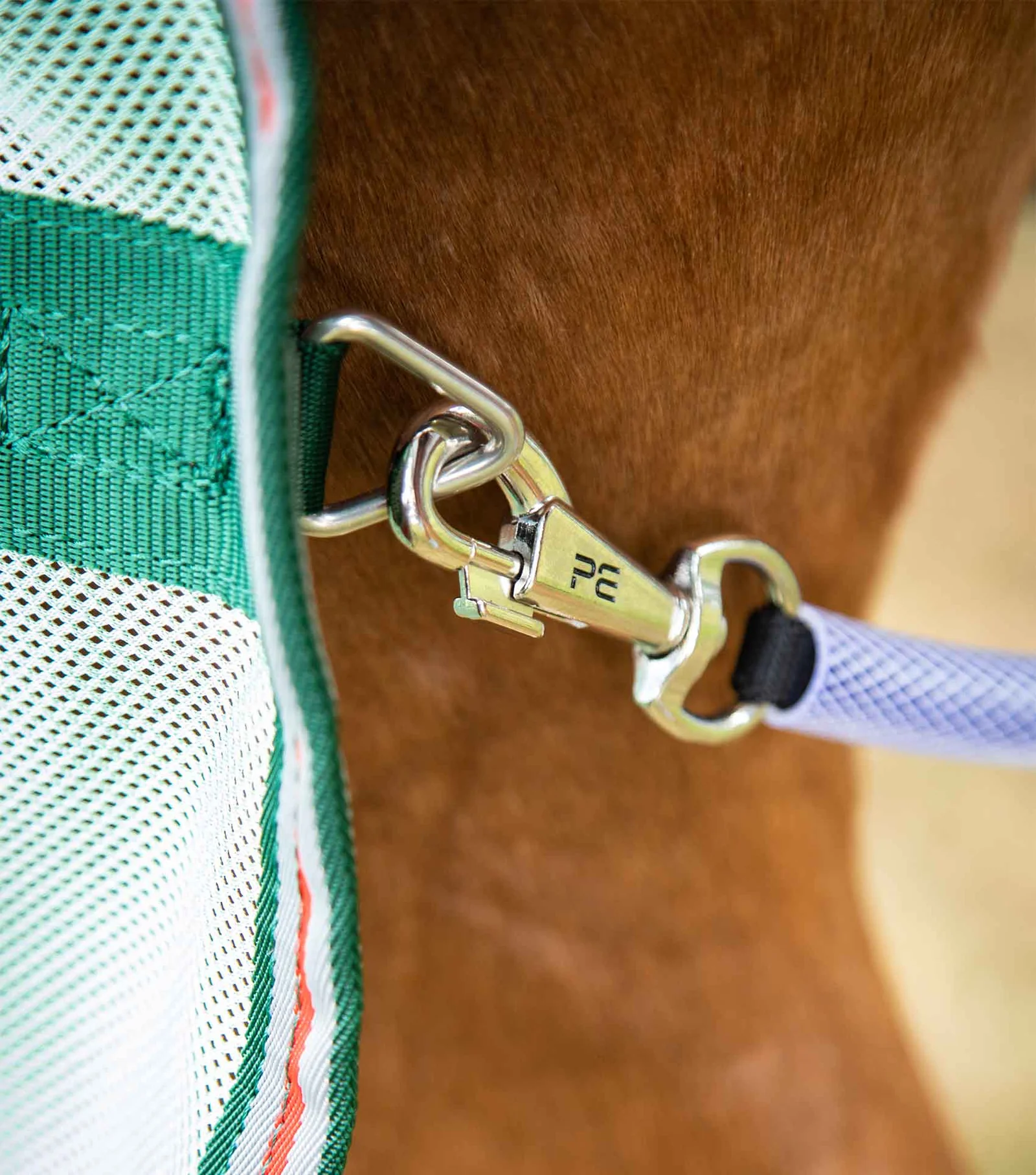 Premier Equine - Combo Mesh Air Fly Rug with Surcingles Mint Green - Various Sizes - Image 4
